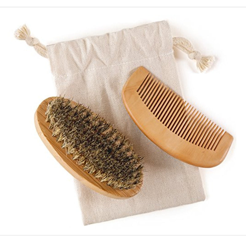 Beard Brush and Comb Set